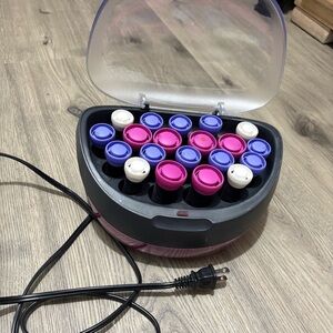 Remington Ionic 20 Hot Rollers Velvet Wax Core H-5600 3 Sizes Never Used Works